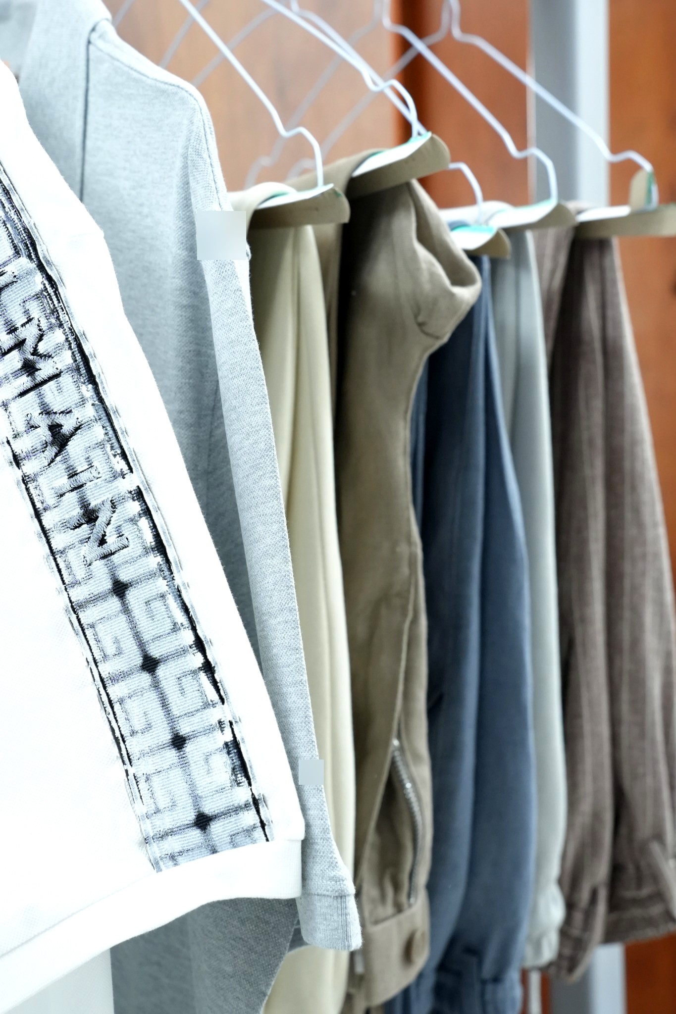 Fresh clothes hanging rack at GPT Automatic Laundry