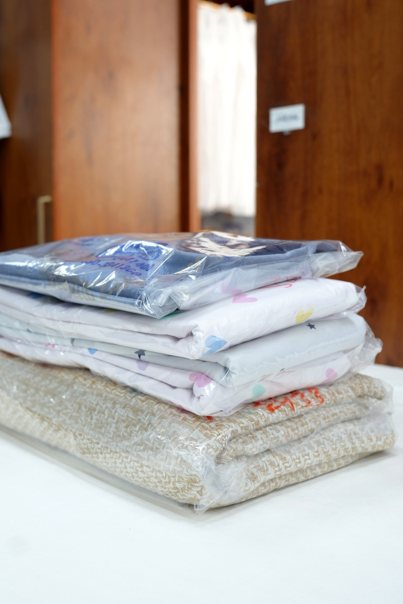 Neatly packed family laundry at GPT Automatic Laundry