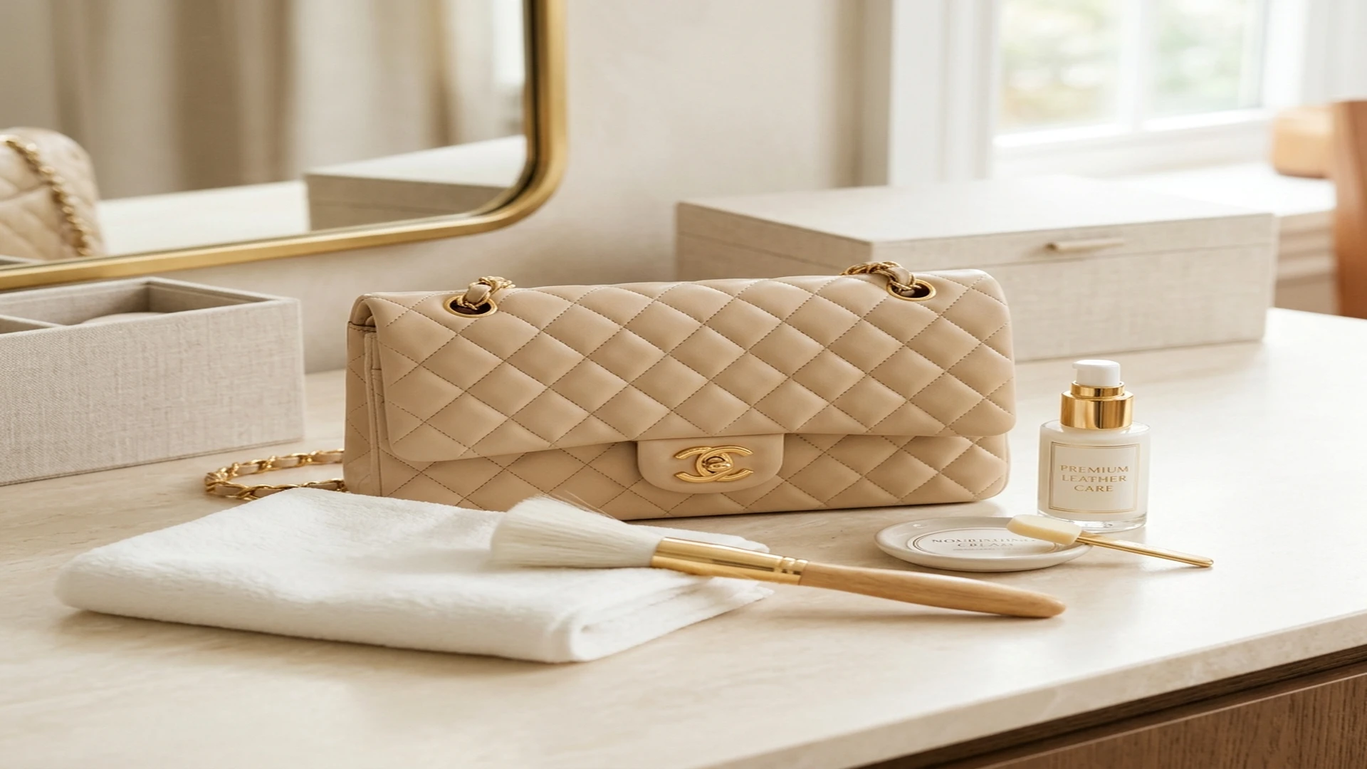 Luxury handbag cleaning care in Abu Dhabi