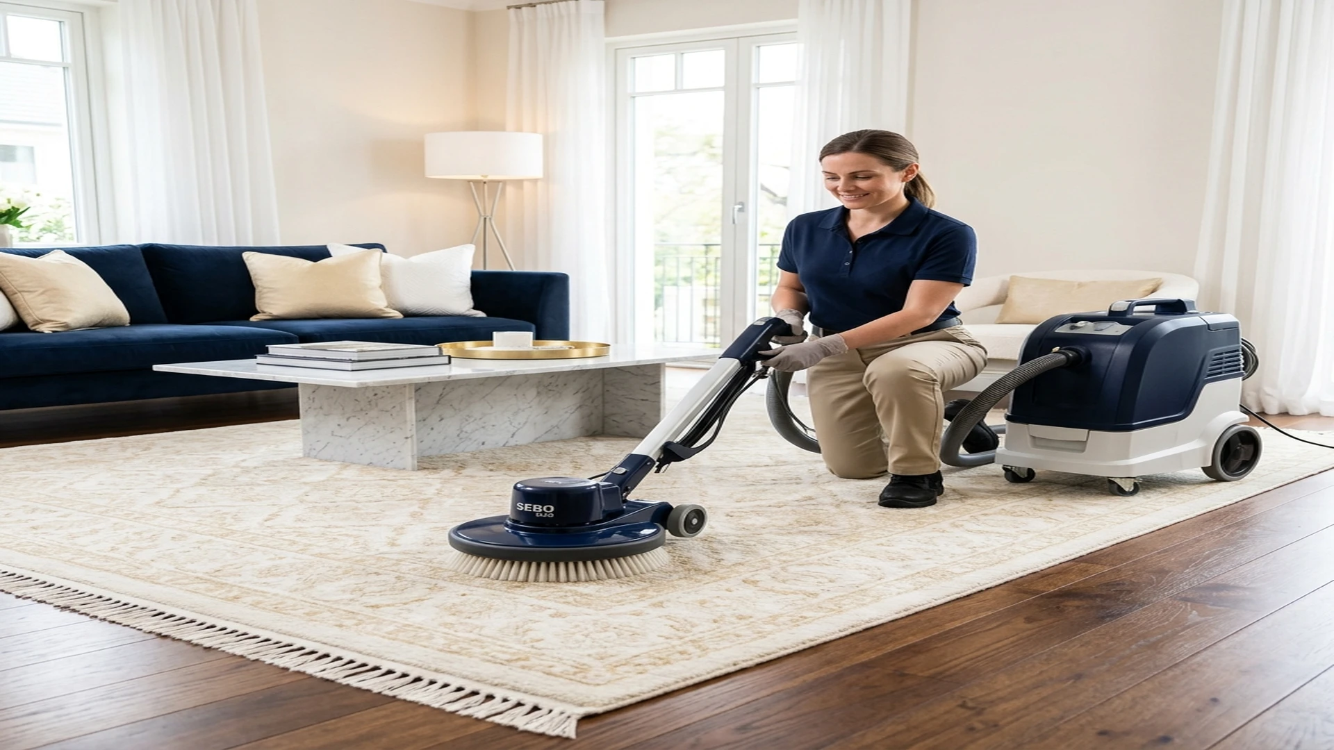 Modern carpet cleaning for fresh rugs in Abu Dhabi