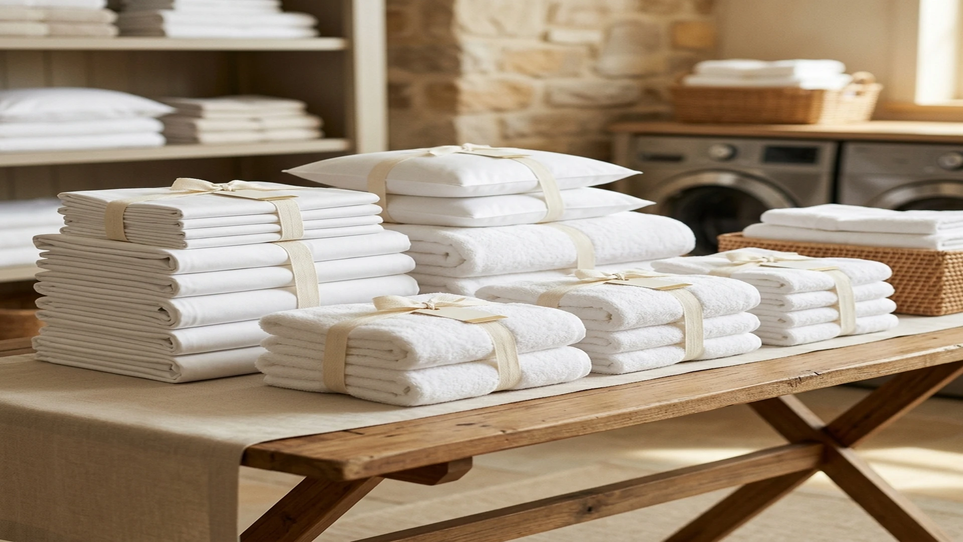 Premium hotel style bed and bath laundry in Abu Dhabi