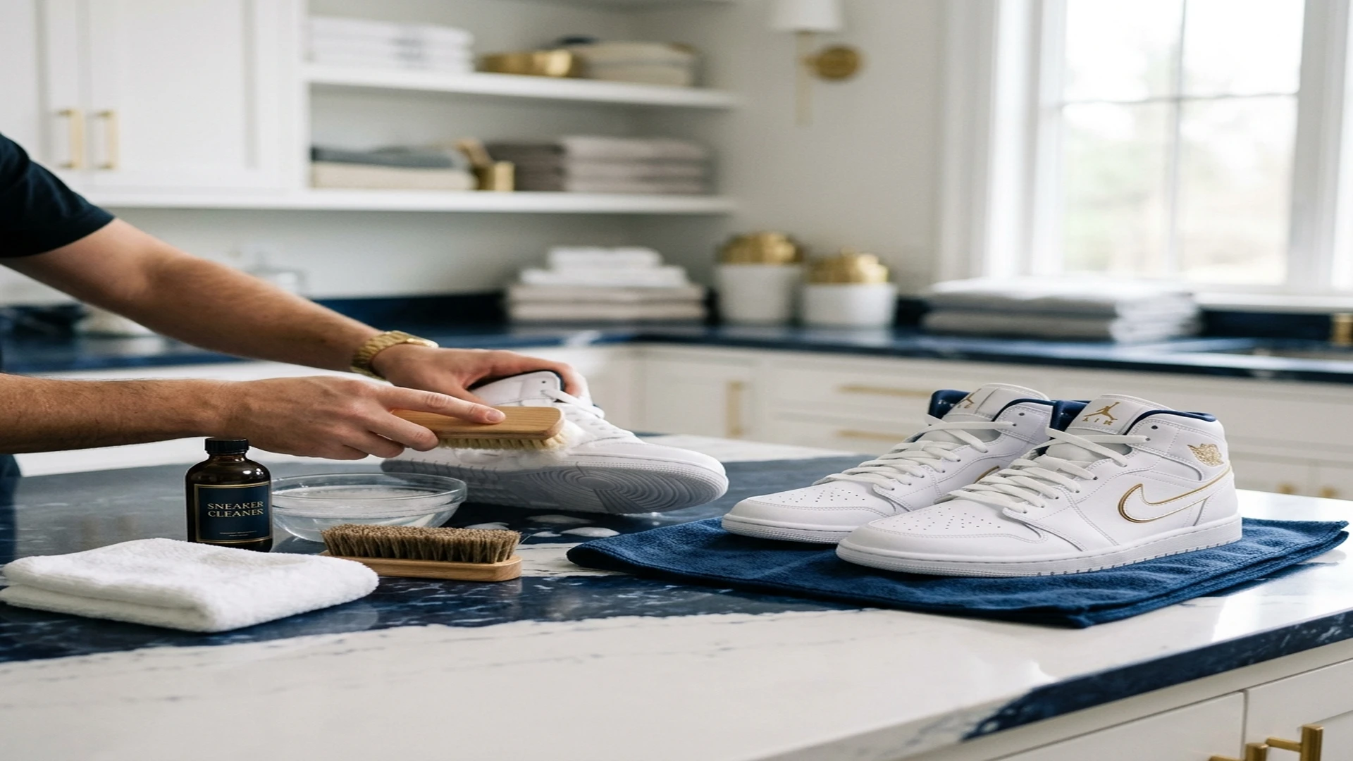 Premium sneaker cleaning care in Abu Dhabi