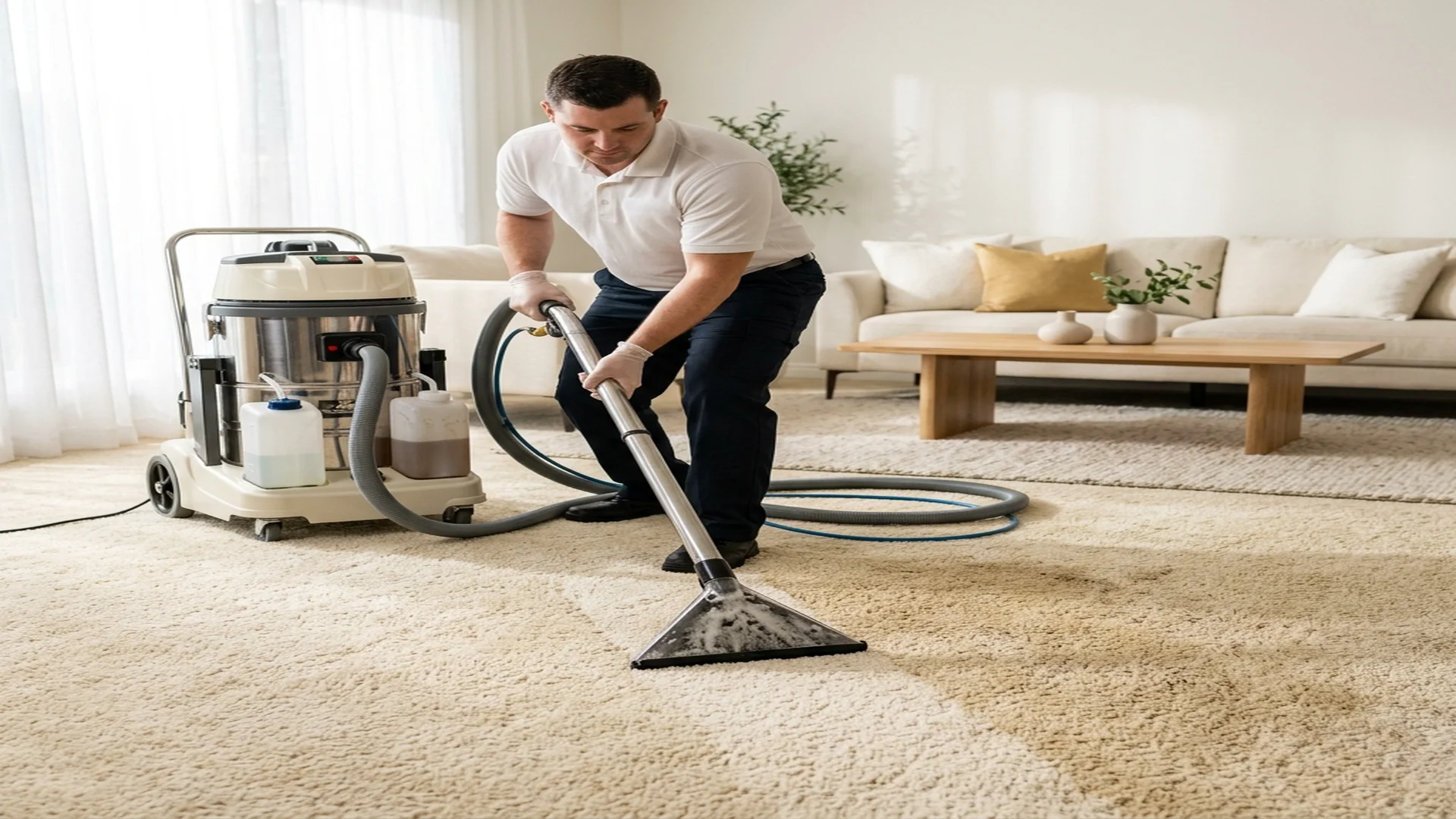 Professional deep home carpet cleaning Abu Dhabi