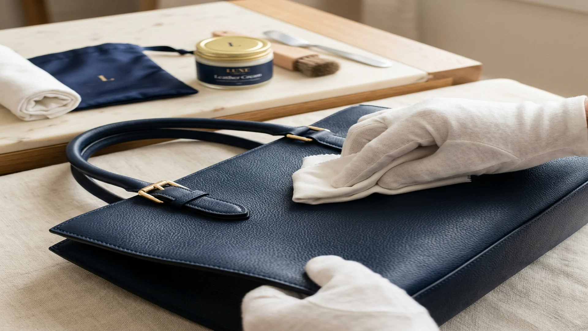 Professional leather handbag care and cleaning Abu Dhabi